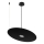 Lampa wisząca PIATTO na lince 1xGX53/15W/230V, średnica 45 cm, czarna
