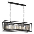 Lampa wisząca PUNE 4xE27/40W/230V czarna