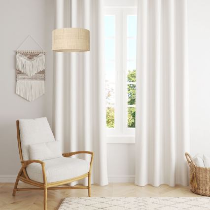 Lampa wisząca na linkach RATTAN 1xE27/60W/230V śr. 40 cm rattan