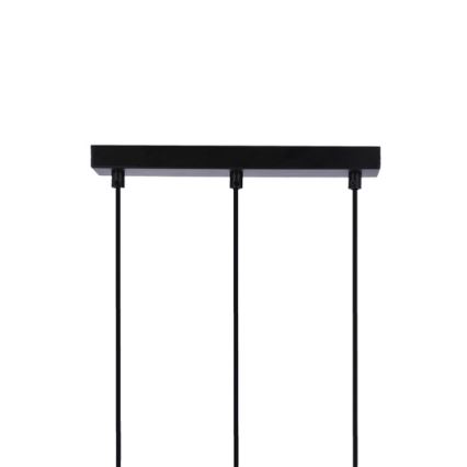 Lampa wisząca na linkach RENO 3xE27/40W/230V czarna/brązowa