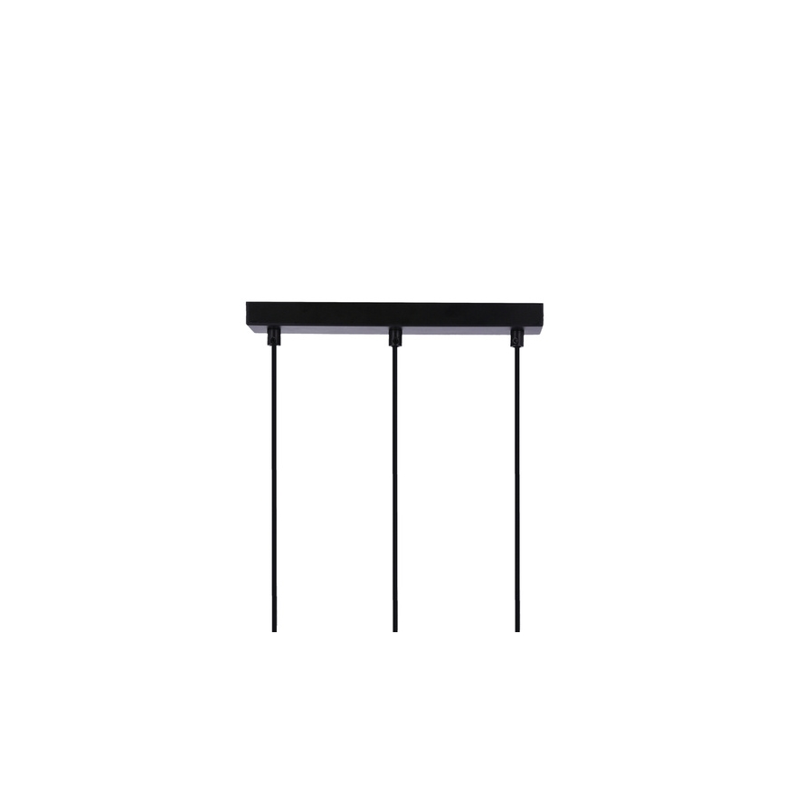 Lampa wisząca na linkach RENO 3xE27/40W/230V czarna/brązowa