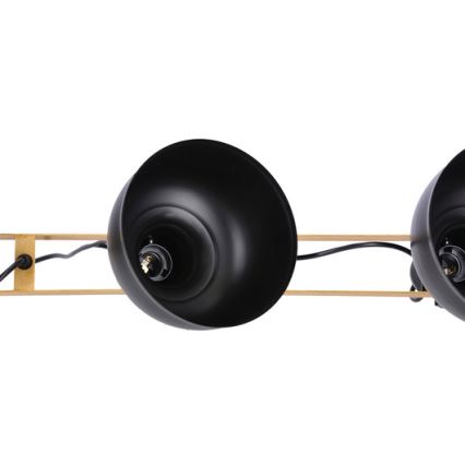 Lampa wisząca na linkach RENO 3xE27/40W/230V czarna/brązowa