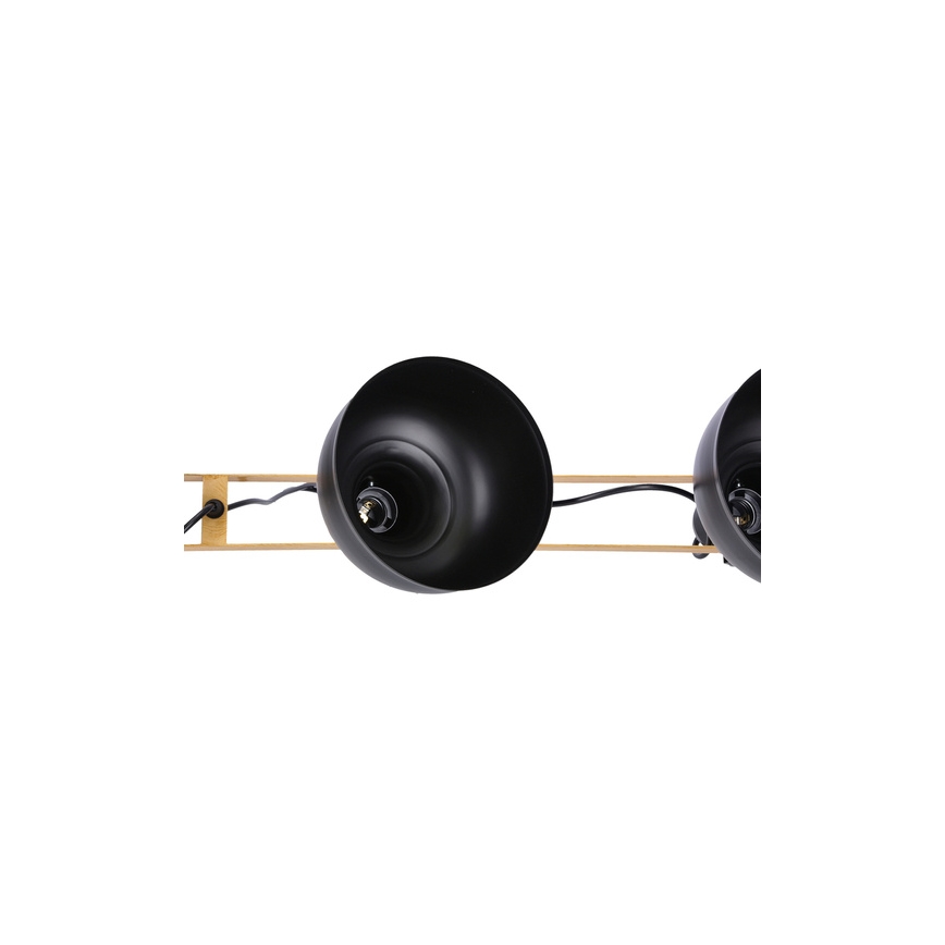 Lampa wisząca na linkach RENO 3xE27/40W/230V czarna/brązowa