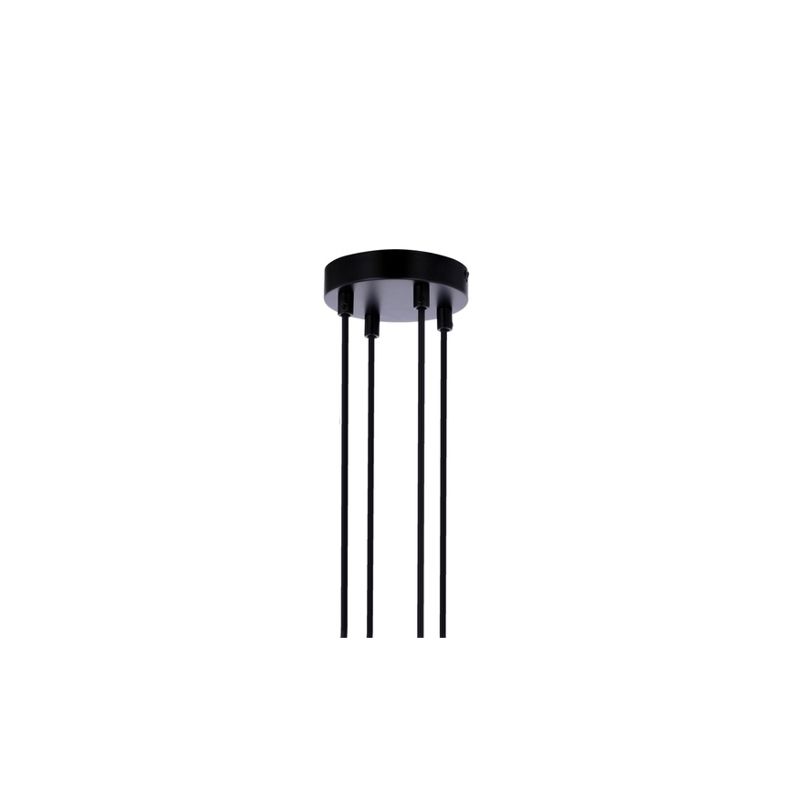 Lampa wisząca na linkach RENO 4xE27/40W/230V czarny/brązowy