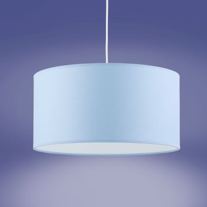 Lampa wisząca na linku RONDO KIDS 1xE27/15W/230V niebieska