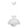 Lampa wisząca SALVA 1xE27/15W/230V biała