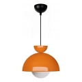 Lampa wisząca SALVA 1xE27/15W/230V pomarańczowa