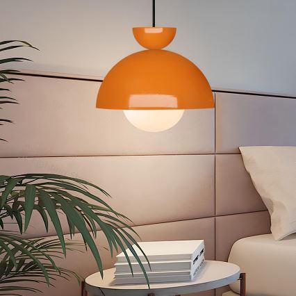 Lampa wisząca SALVA 1xE27/15W/230V pomarańczowa