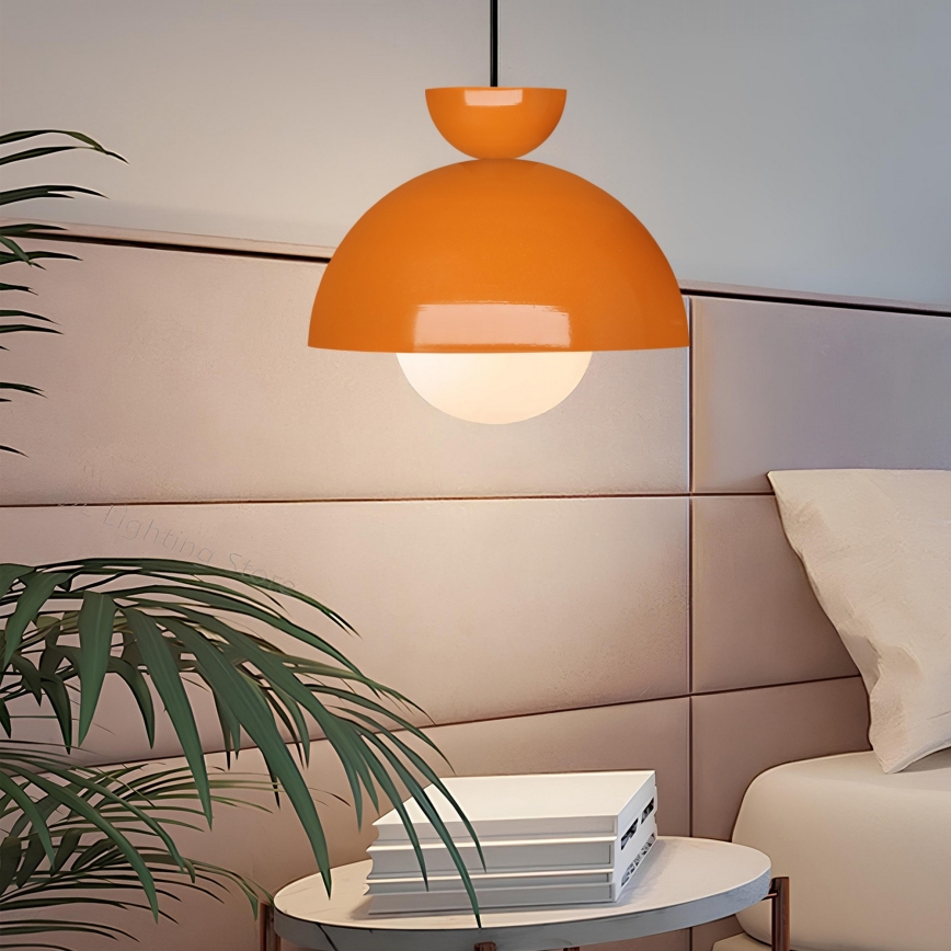 Lampa wisząca SALVA 1xE27/15W/230V pomarańczowa