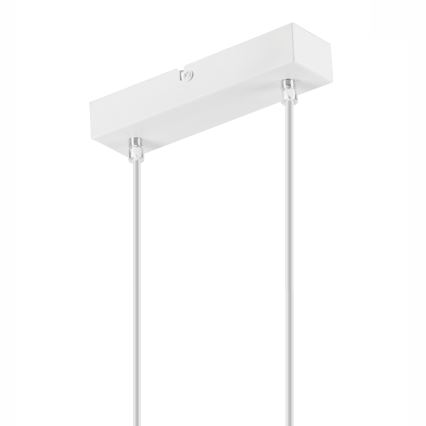 Lampa wisząca na linkach SIMON 2xE27/60W/230V biała/dąb