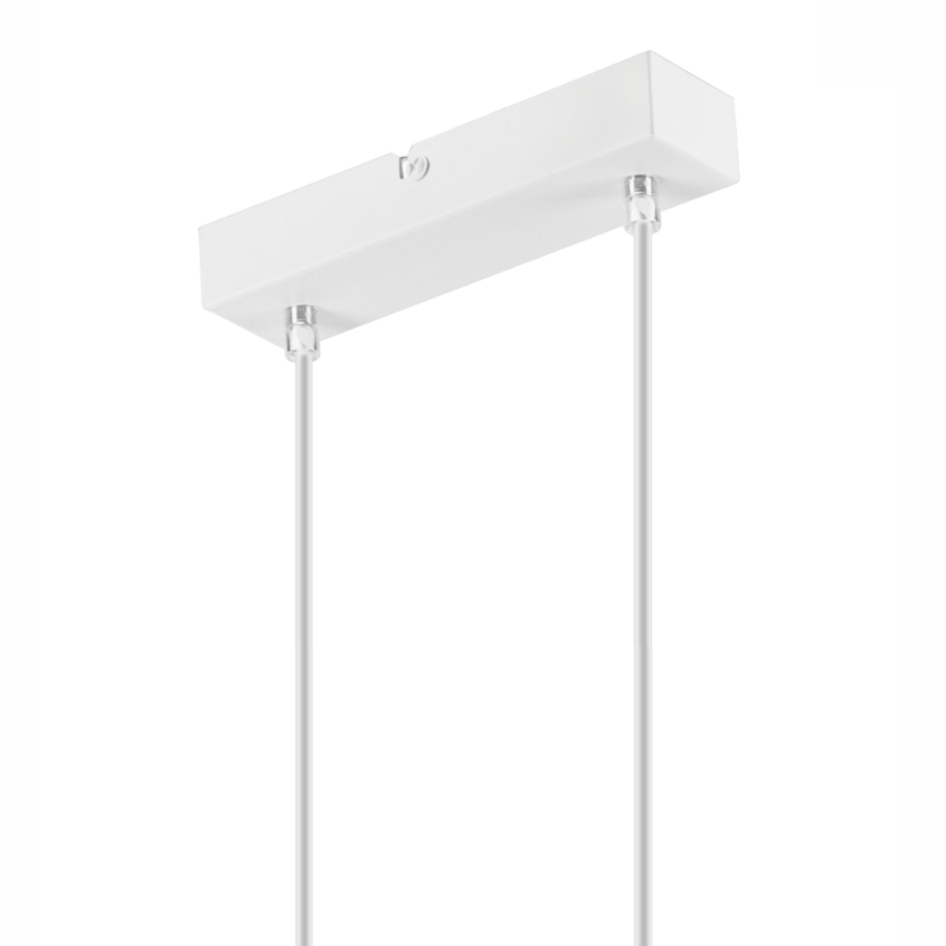 Lampa wisząca na linkach SIMON 2xE27/60W/230V biała/dąb