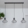 Lampa wisząca SOLANO na lince 3xE27/15W/230V czarny/złoty