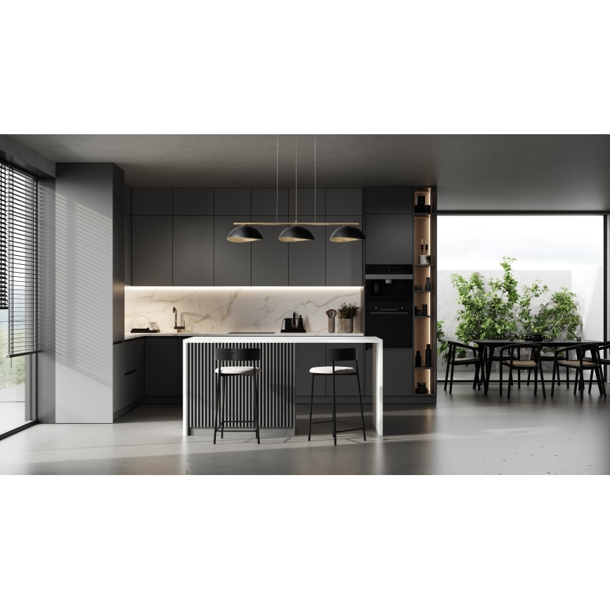 Lampa wisząca na linkach SOLAR 3xE27/60W/230V złota