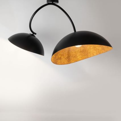 Lampa wisząca na pręcie SPACE 2xE27/60W/230V czarna/miedziana