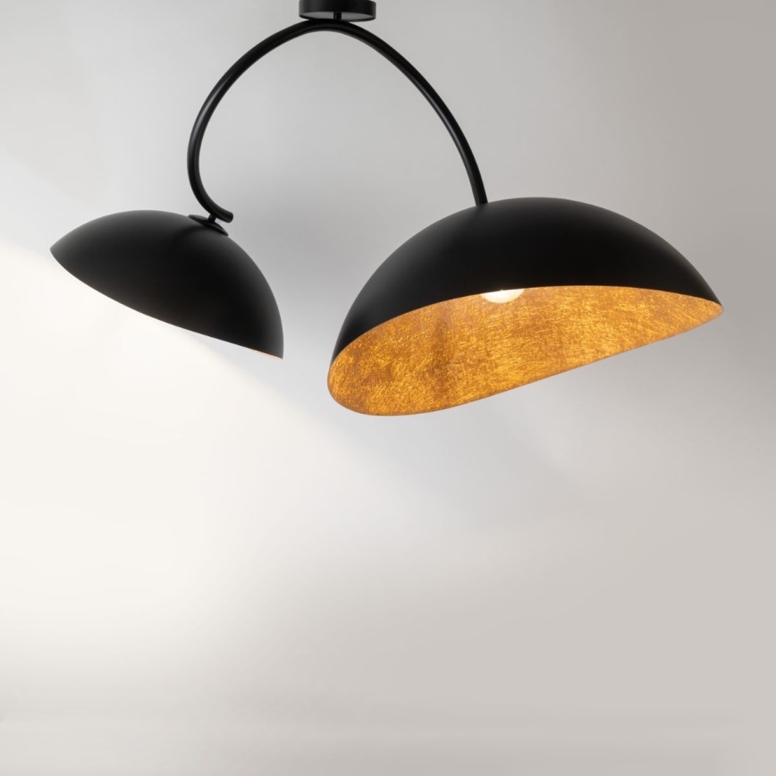Lampa wisząca na pręcie SPACE 2xE27/60W/230V czarna/miedziana