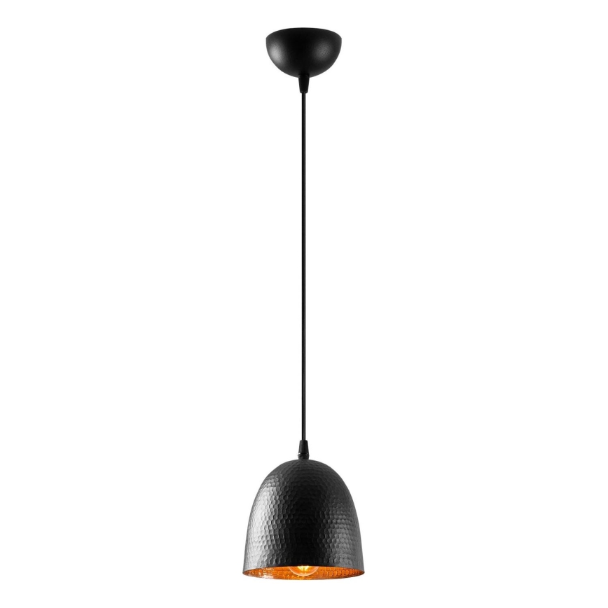 Lampa wisząca TATTOO 1xE27/40W/230V średnica 16 cm czarna
