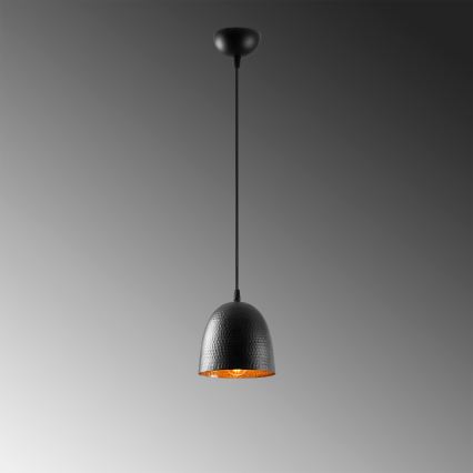 Lampa wisząca TATTOO 1xE27/40W/230V średnica 16 cm czarna