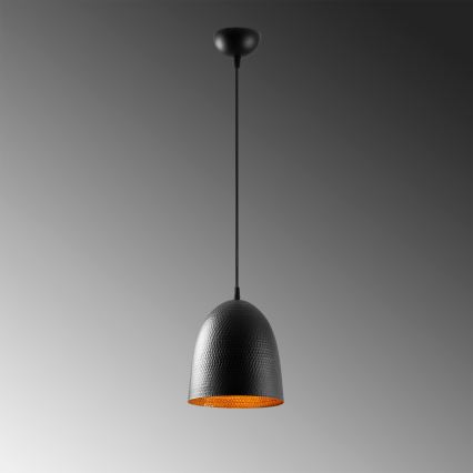 Lampa wisząca TATTOO 1xE27/40W/230V Ø 20 cm czarna