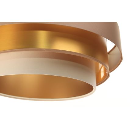 Lampa wisząca na linkę TRINITI 1xE27/60W/230V beżowy/złoty