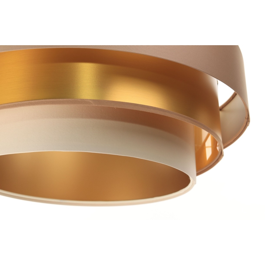 Lampa wisząca na linkę TRINITI 1xE27/60W/230V beżowy/złoty