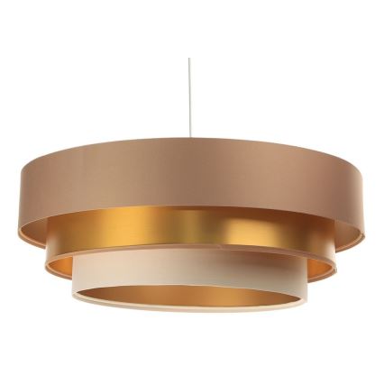 Lampa wisząca na linkę TRINITI 1xE27/60W/230V beżowy/złoty