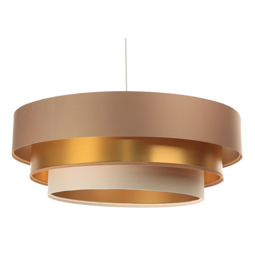 Lampa wisząca na linkę TRINITI 1xE27/60W/230V beżowy/złoty
