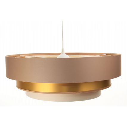 Lampa wisząca na linkę TRINITI 1xE27/60W/230V beżowy/złoty