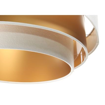 Lampa wisząca na linkę TRINITI 1xE27/60W/230V biała/złota