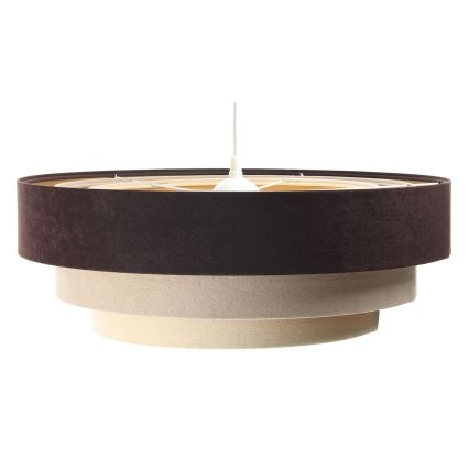 Lampa wisząca na linkach TRINITI 1xE27/60W/230V brąz/beż/złoto