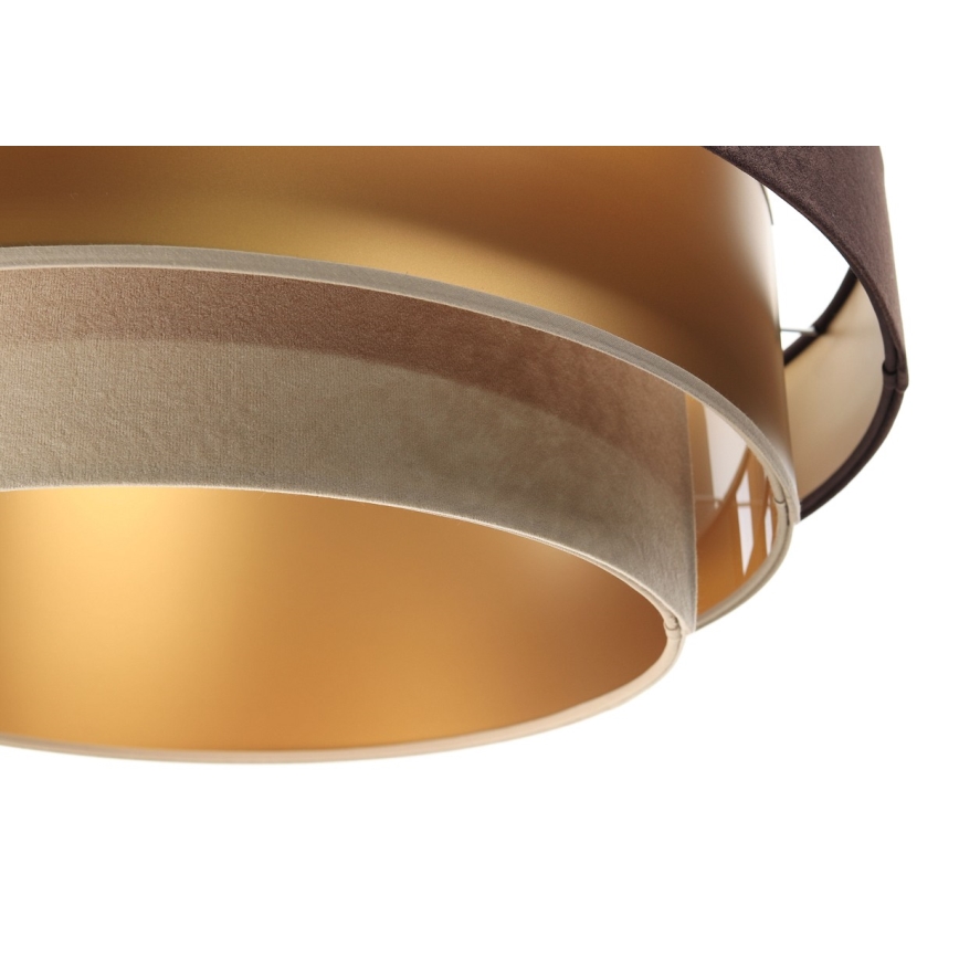 Lampa wisząca na linkach TRINITI 1xE27/60W/230V brązowy/złoty/beżowy