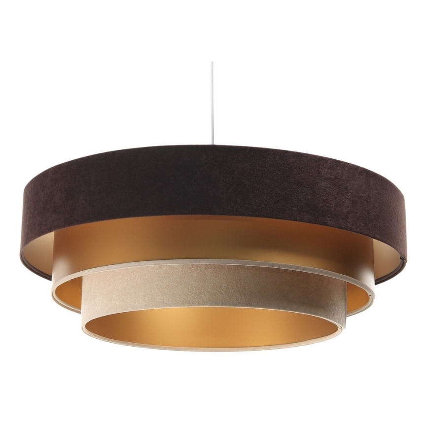 Lampa wisząca na linkach TRINITI 1xE27/60W/230V brązowy/złoty/beżowy