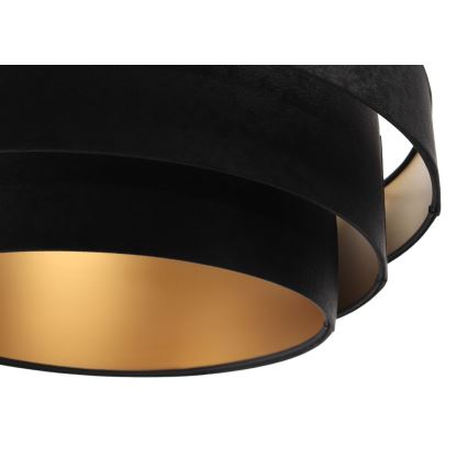 Lampa wisząca na linku TRINITI 1xE27/60W/230V czarna/złota