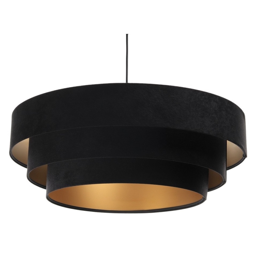 Lampa wisząca na linku TRINITI 1xE27/60W/230V czarna/złota