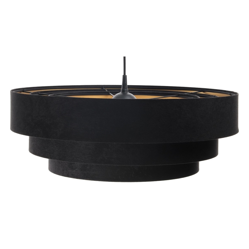 Lampa wisząca na linku TRINITI 1xE27/60W/230V czarna/złota