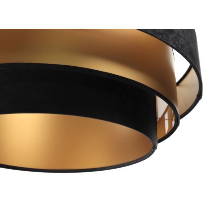 Lampa wisząca na linku TRINITI 1xE27/60W/230V czarna/złota