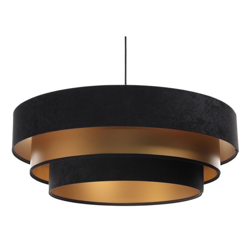 Lampa wisząca na linku TRINITI 1xE27/60W/230V czarna/złota