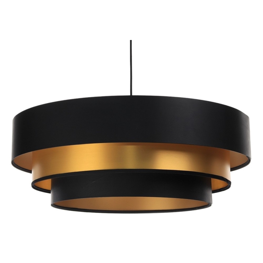 Lampa wisząca na linku TRINITI 1xE27/60W/230V czarna/złota