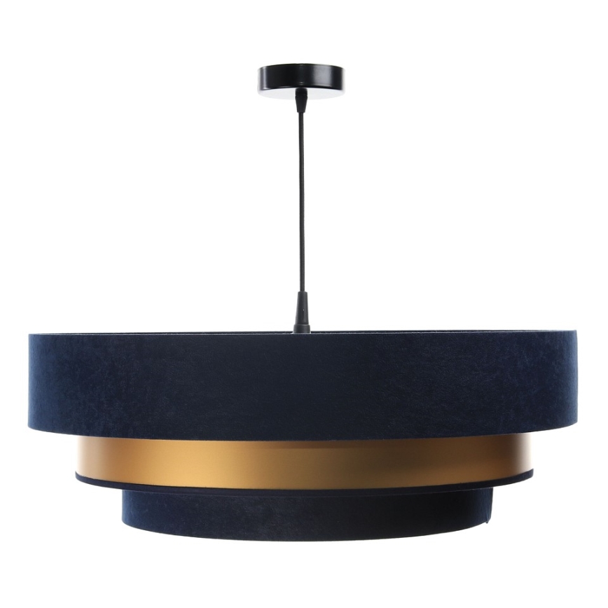 Lampa wisząca na linkę TRINITI 1xE27/60W/230V niebiesko-złota