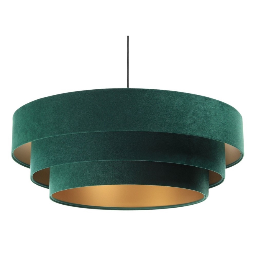 Lampa wisząca na linkach TRINITI 1xE27/60W/230V zielono-złota