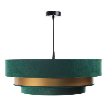 Lampa wisząca na linkach TRINITI 1xE27/60W/230V zielono-złota