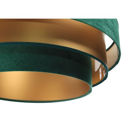 Lampa wisząca na linkach TRINITI 1xE27/60W/230V zielono-złota