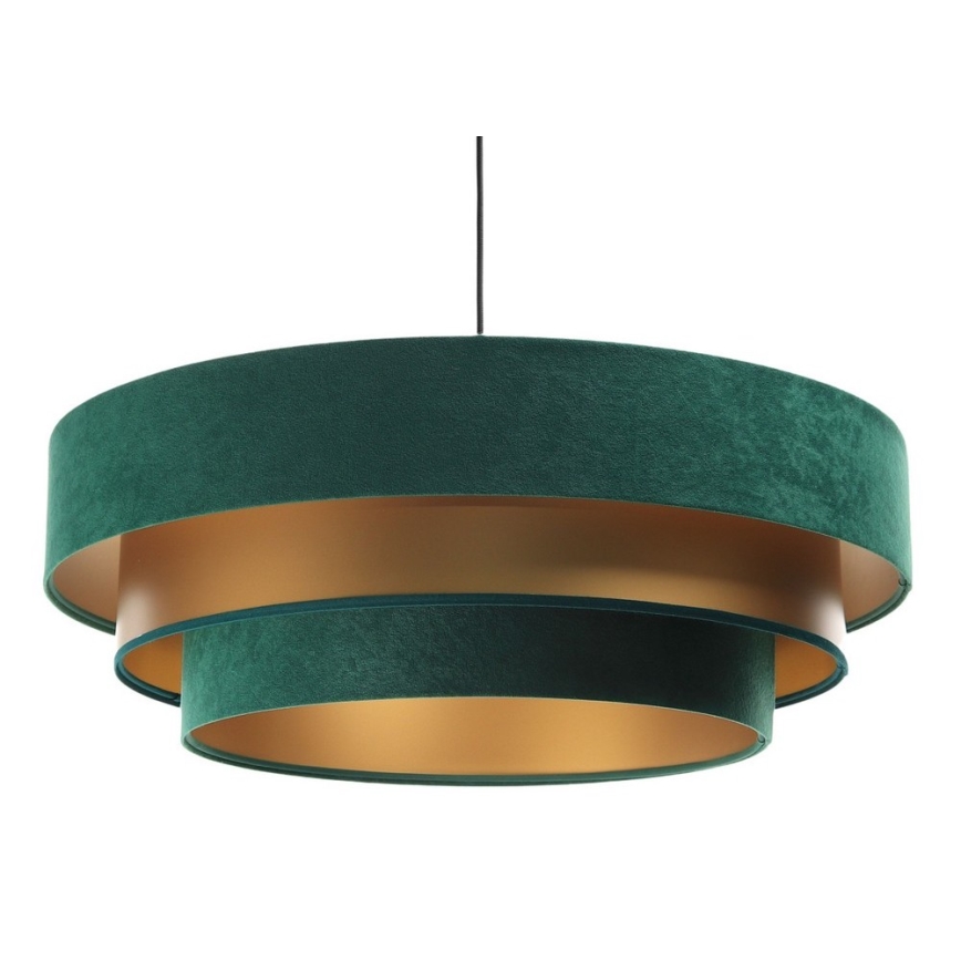 Lampa wisząca na linkach TRINITI 1xE27/60W/230V zielono-złota