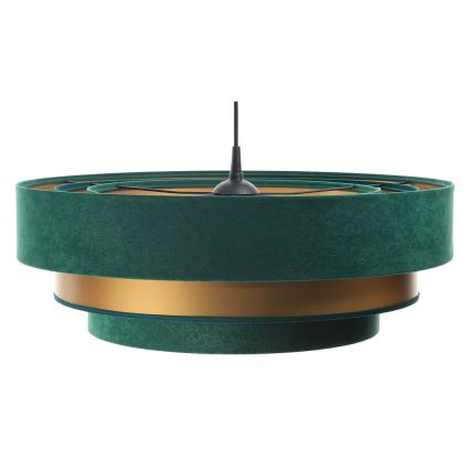 Lampa wisząca na linkach TRINITI 1xE27/60W/230V zielono-złota