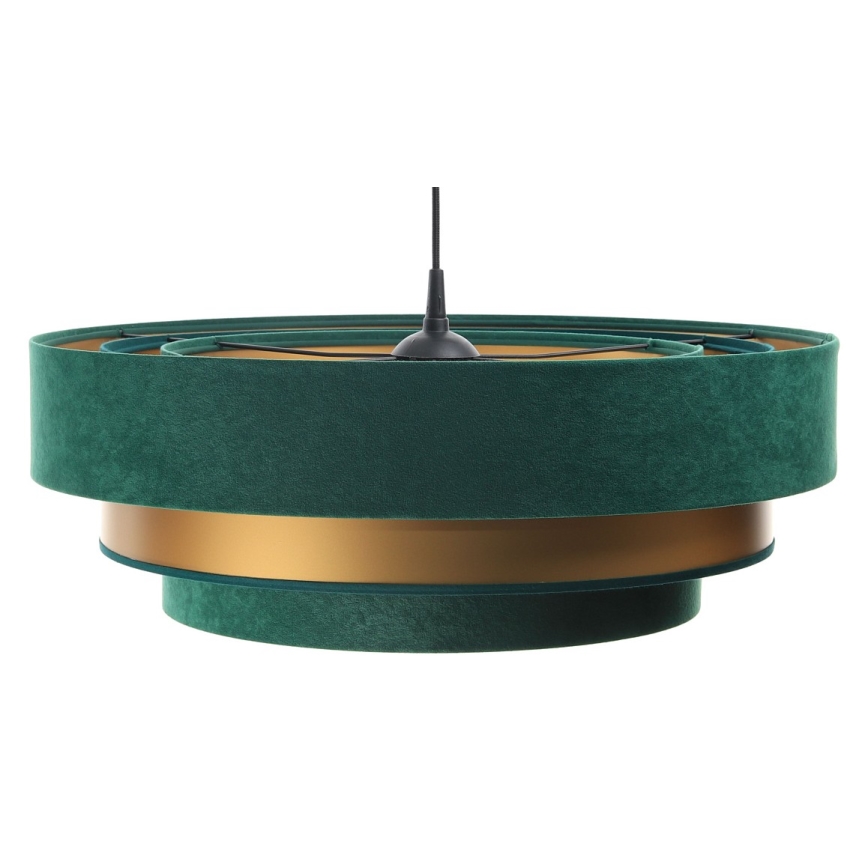 Lampa wisząca na linkach TRINITI 1xE27/60W/230V zielono-złota