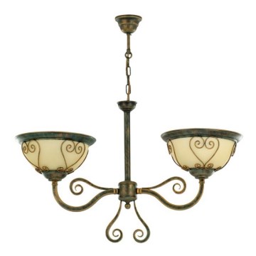 Lampa wisząca VERDA VE/2/G 2xE27/60W bršz