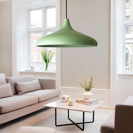 Lampa wisząca VULCANO 1xE27/40W/230V zielona