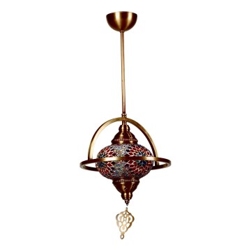 Lampa wisząca YENI 1xE27/40W/230V brązowa