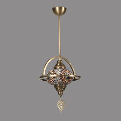 Lampa wisząca YENI 1xE27/40W/230V brązowa