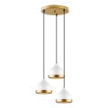 Lampa wisząca YILDO 3xE27/40W/230V biała/złota