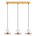 Lampa wisząca YILDO 3xE27/40W/230V biała/złota